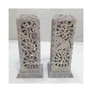 Agra And Jaipur Manufacturer And Exporter Soapstone Incense Stock Tower - Color: Natural