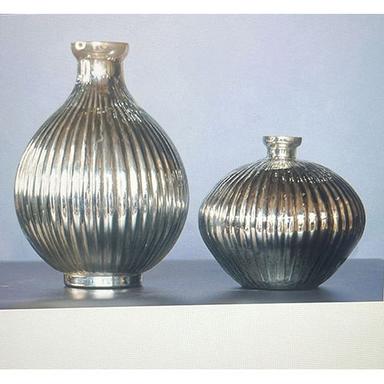 Set of silver vase