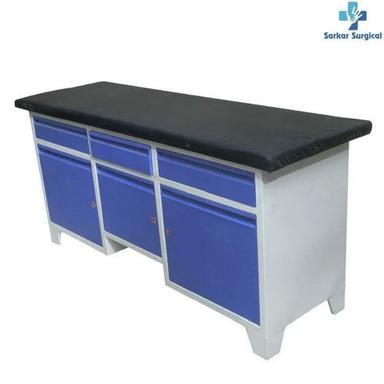 White & Blue Examination Couch Table