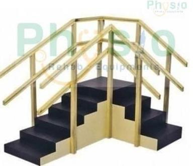 CORNER WOODEN STAIRCASE FOR EXERCISE
