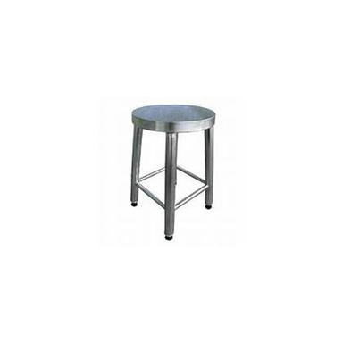 Silver Stainless Steel Kitchen Stool