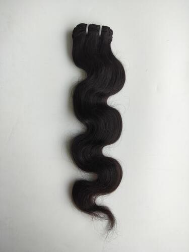 Wavy Natural Black Body Wave Human Hair Weft Extensions