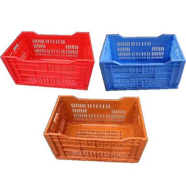 Plastic Collapsible Folding Crates 26 Kg - Color: Multicolour
