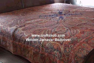Woolen Jamavar Bed Covers