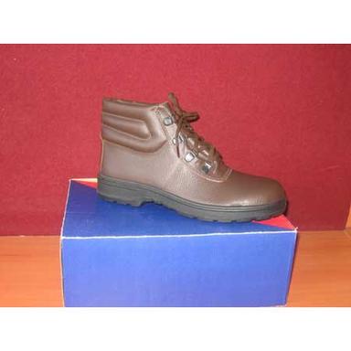 Brown Derby Style Men Safety Shoes