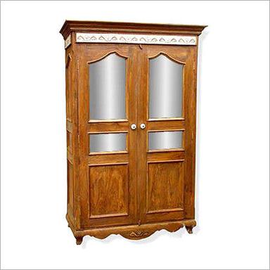 Various Colors Are Available Wooden Wardrobe With Glass Fitting