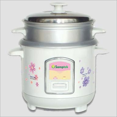 White Fully Automatic Mini Rice Cooker