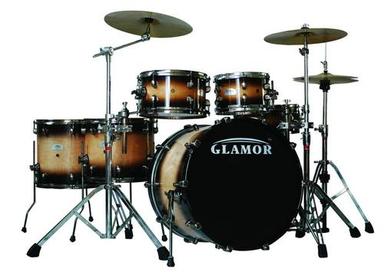6Pcs Log Lacqure Musical Drum Set Size: Standard
