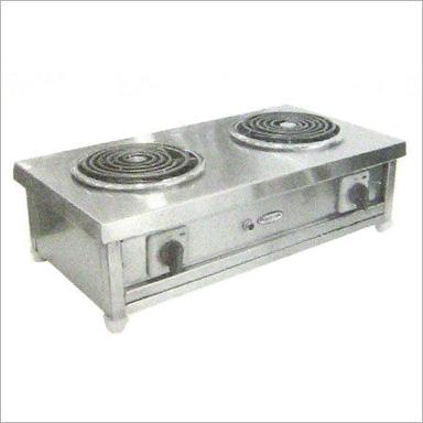 Silver Commercial Kitchen Electric Coil Cooker