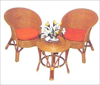 Cane Wood Table Set