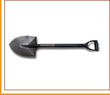 Metal Carbon Steel Round Mouth Garden Shovel