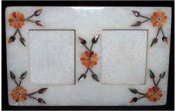 Marble Double Photo Frame