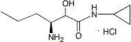 Hexanamide, 3-amino-N-cycloPropyl-2-hydroxy-,hydrochloride (1:1),(3S)