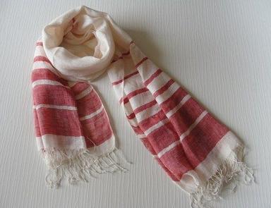 Handwoven Linen Stripes Scarf