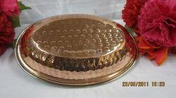 Polished Copper Oval Entery Dish