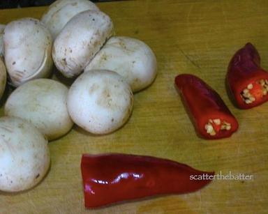 Mushrooms (Red Chilly) Pickle