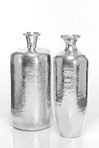 Silver Flower Vases