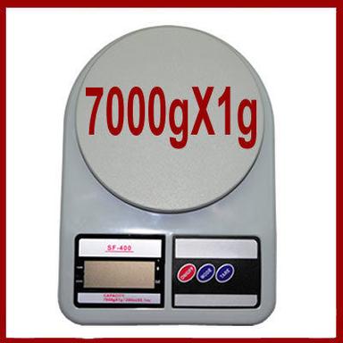Portable Digital Kitchen Scales 7 Kg / 1gm- Sf - 400