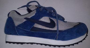 Blue And White Jogging Shoe