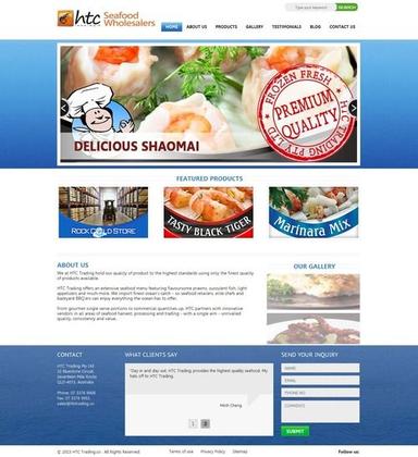 Seafood Products Website Development Service Application: Food