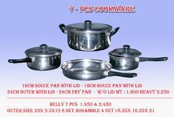 7 Pcs Steel Cookware