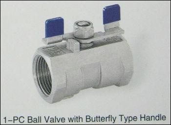 1 PC Ball Valve with Butterfly Type Handle