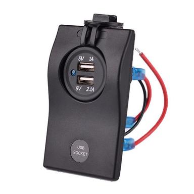 3.1A Car Cigarette Lighter Surface Mount USB Socket+Voltage Regulator