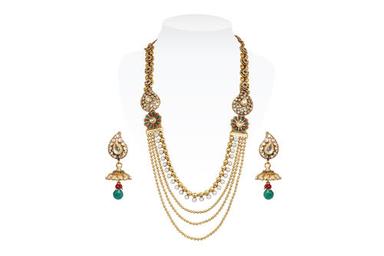Multi-layer Metallic Beads Chain Necklace