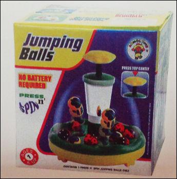 Push And Spin Jumping Balls Toys Drop Earrings