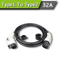 32A Type1 to Type2 EV Charging Cable For Electric Vehicle (EV) Charging