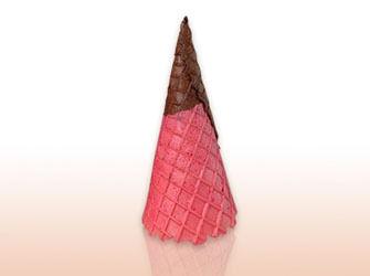 Pink Brown Ice Cream Cone