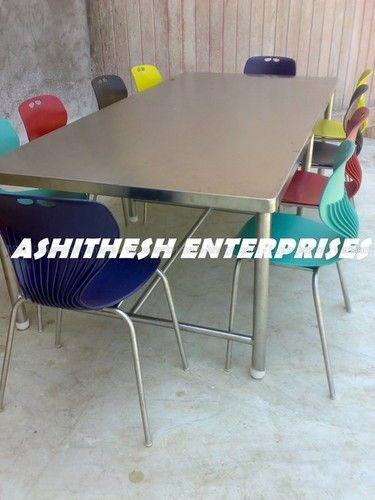 Available In Many Colors Rectangular Cafeteria Dining Table
