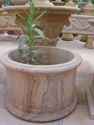 Decorative Sandstone Flower Pot 
