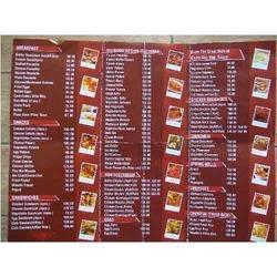 Menu Card Printing Services