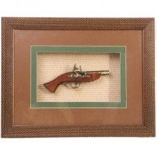 Antique Mesh Border Artistic Gun Style Wooden Frame