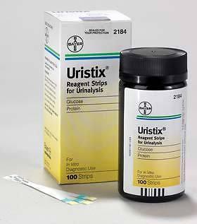 Uristix One Step Rapid Urine Glucose & Protein Test Strips