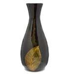 Large Black Leaf Vase