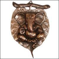 Black Metallic Handcrafted Ganesha
