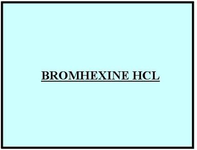 Bromhexine Hcl 