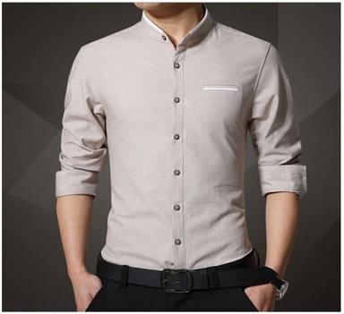 Mens Stand Collar Casual Shirts