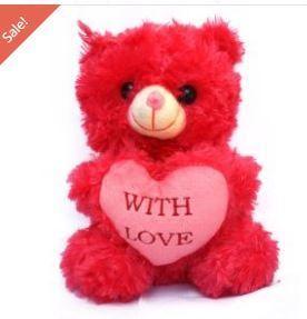 Carrot Red Teddy Bear With Love Message