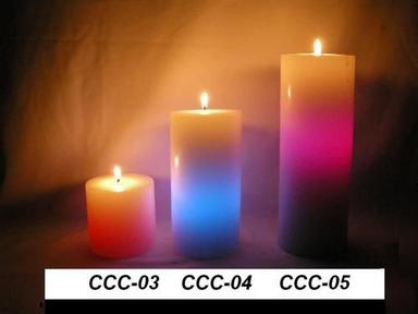 Designer Color Changing Pillar Candle