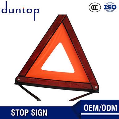 Car Reflective Triangle Warning Sign With Rotating Light