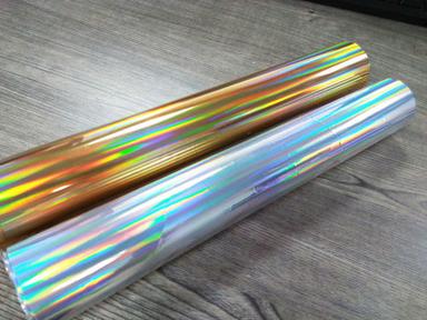 Metallic hot stamping foil for textile
