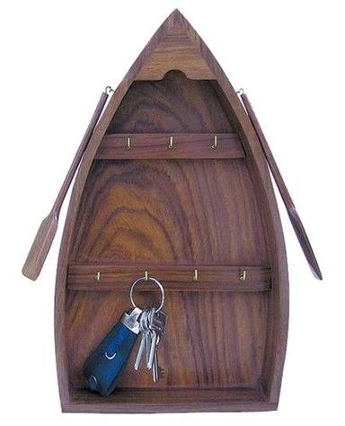 Wooden Boat Key Chain Holder