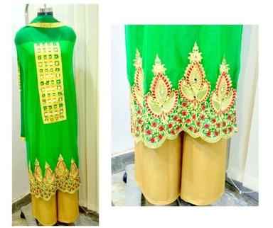 Lime Green Partywear Salwar Kameez