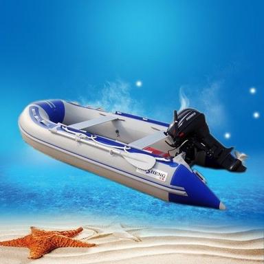 Gray And Blue 0.9Mm Pvc Inflatable Rubber Boats Car Dimension: 6 Meter
