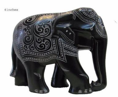 Room Decor Artistic Stone Hand-carved Elephant