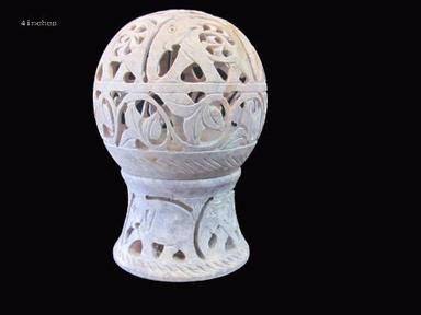 Tea Lamp Artistic Stone Hand Carved Piece