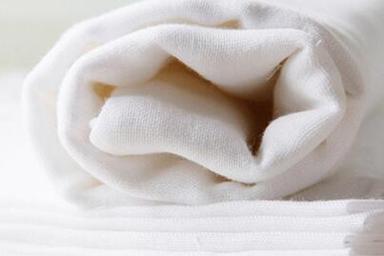 White 100% Cotton Infant Saliva Fabric